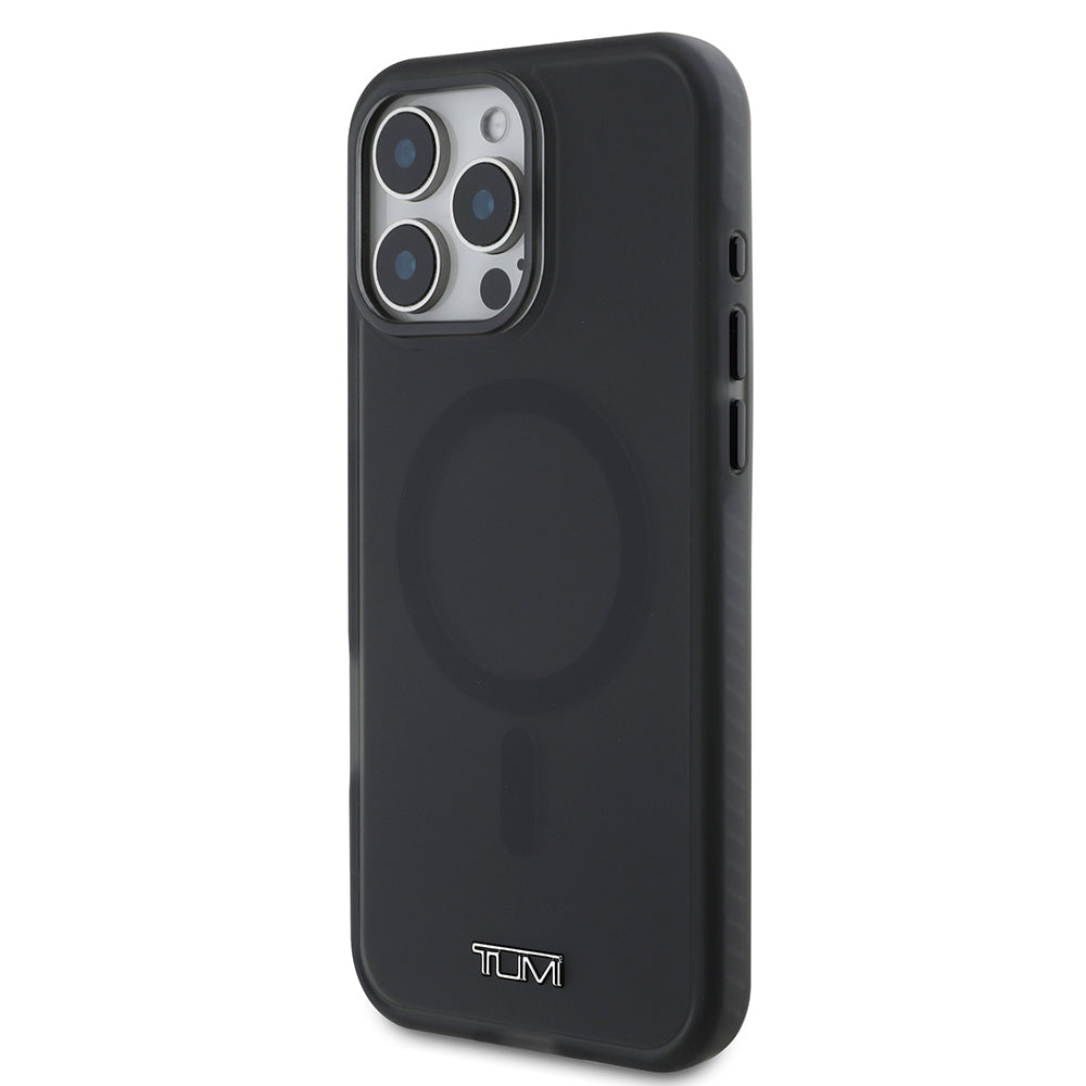 TUMI iPhone 16 Pro Max Orjinal Lisanslı M-safe Şarj Özellikli Airbagli Buzlu Transparan Kılıf TUMI iPhone 16 Pro Max Orjinal Lisanslı M-safe Şarj Özellikli Airbagli Buzlu Transparan Kılıf